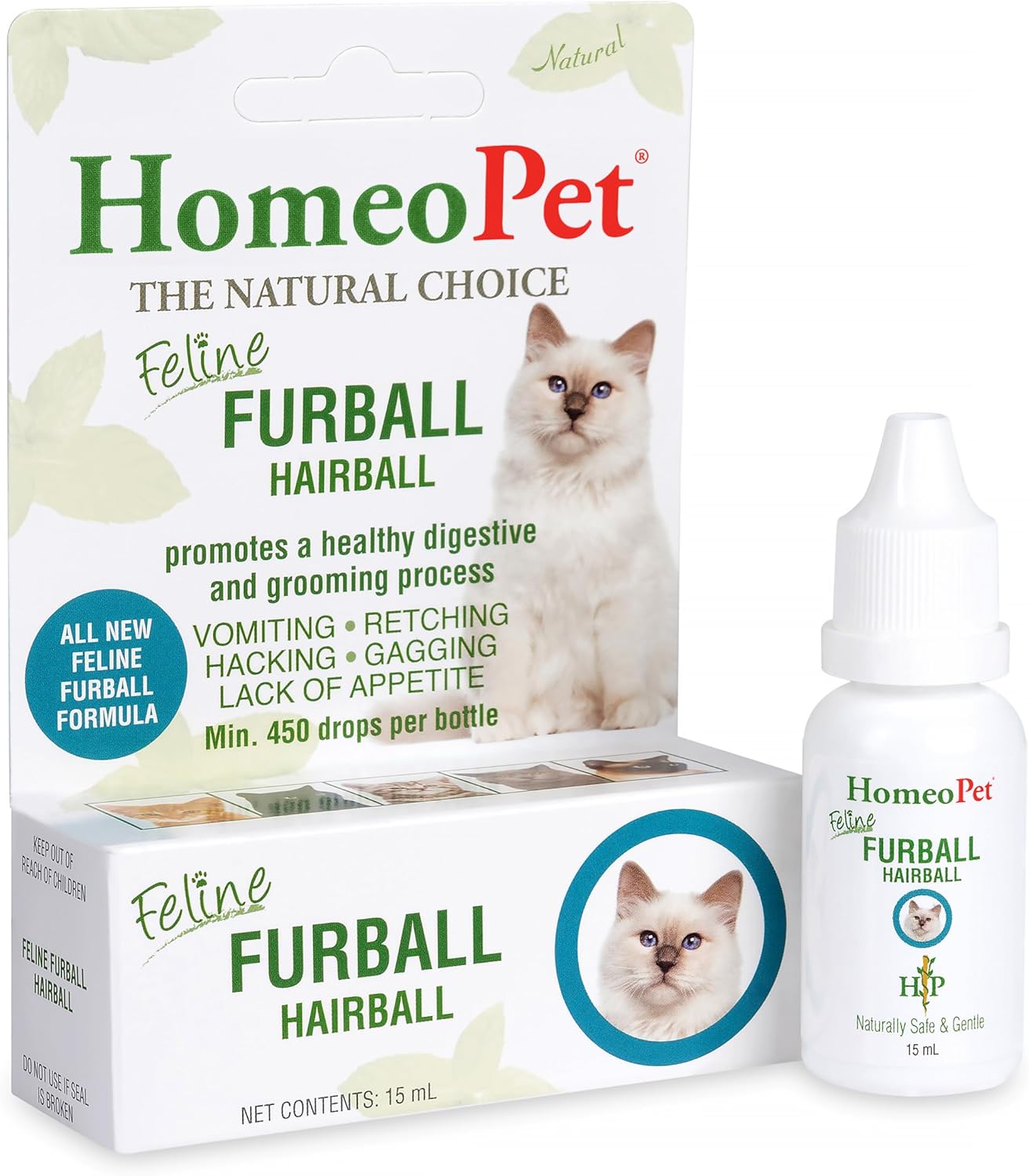 HomeoPet Feline Furball Hairball Relief