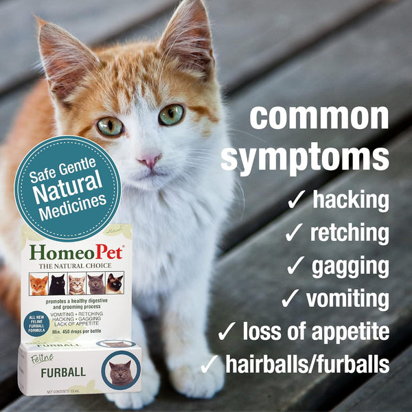 HomeoPet Feline Furball Hairball Relief