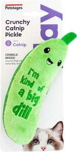 PetStages Crunchy Pickle Kicker Catnip Cat Toy
