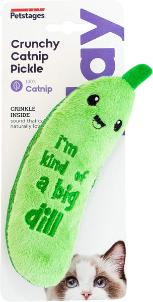 PetStages Crunchy Pickle Kicker Catnip Cat Toy