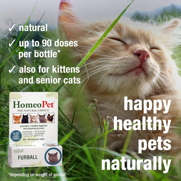 HomeoPet Feline Furball Hairball Relief