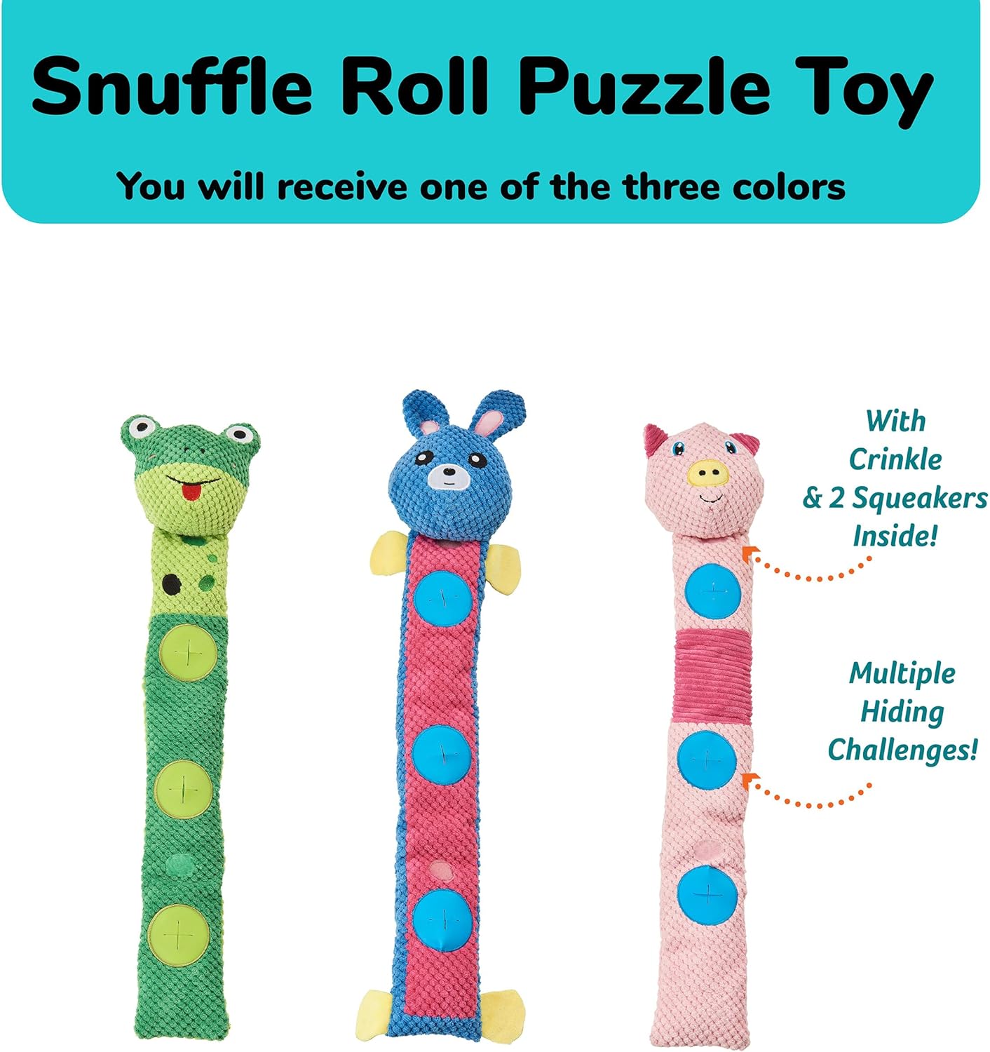 Ethical Pet Snuffle Roll Puzzle Dog Toy