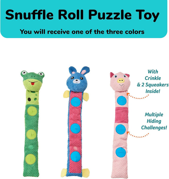 Ethical Pet Snuffle Roll Puzzle Dog Toy