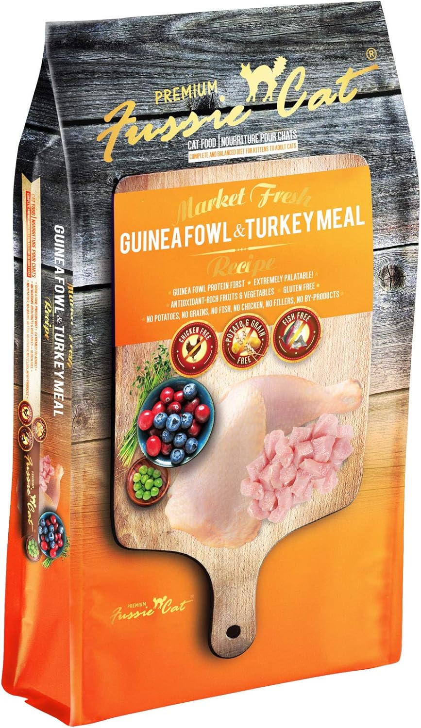 Fussie Cat Market Fresh Guinea Fowl & Turkey Meal Formula Grain-Free Dry Cat Food