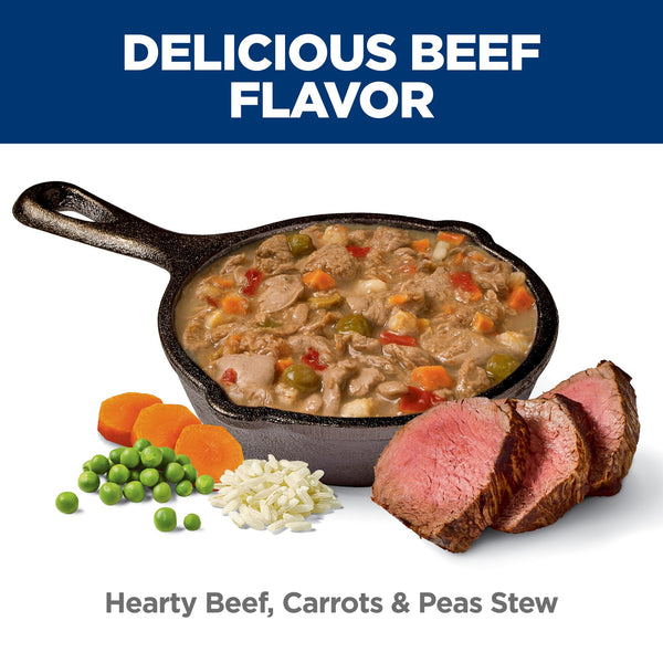 Hill's Science Diet Adult Healthy Cuisine Hearty Beef, Carrots & Peas Stew Wet Dog Food, additional view 2