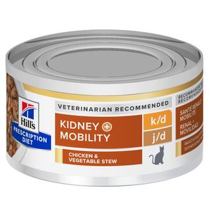 Hill's Prescription Diet k/d + j/d Kidney + Mobility Chicken & Vegetable Stew Wet Cat Food
