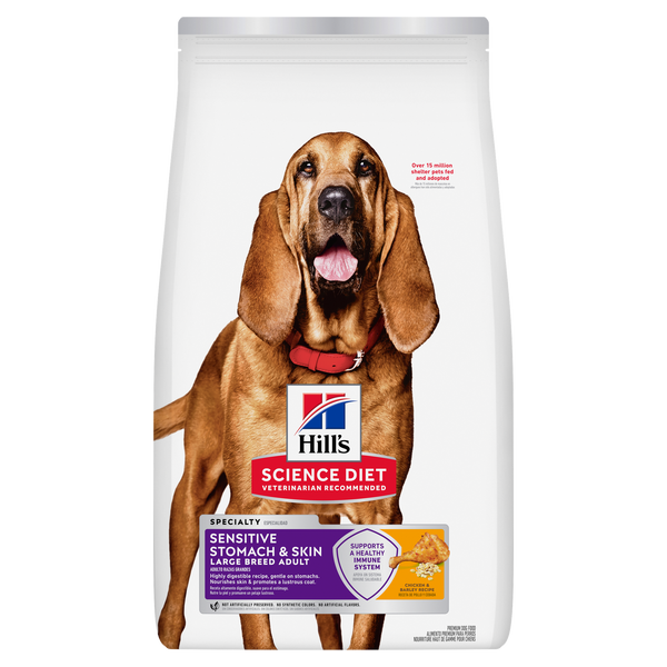 Hill's Science Diet Adult Sensitive Stomach & Skin Large Breed Chicken & Barley Dry Dog Food