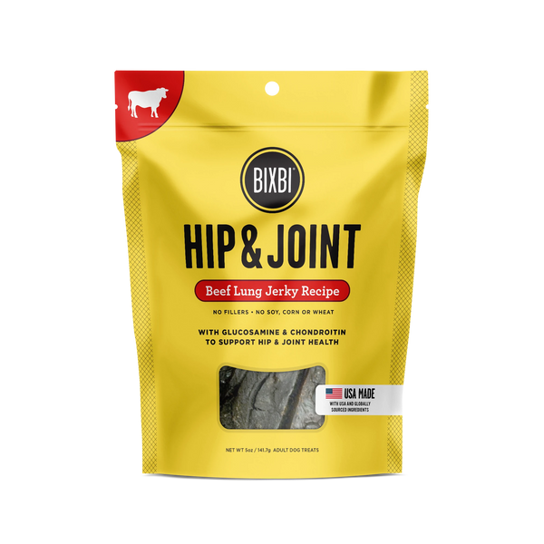 Bixbi Hip & Joint Jerky Treats for Dogs – Beef Lung Recipe