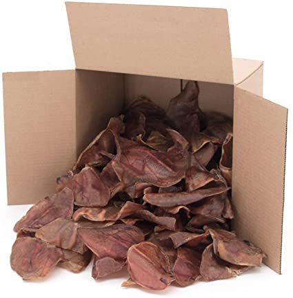 100-Count Natural Pig Ears - FREE NATIONWIDE SHIPPING