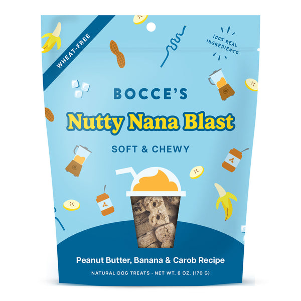 Bocce's Bakery  Nutty Nana Blast Shake Soft & Chewy Dog Treats