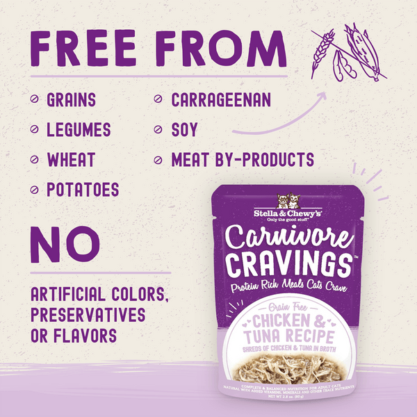 Stella & Chewy's Carnivore Cravings Wet Cat Food Pouches 2.8 oz, Case of 24, additional view 4