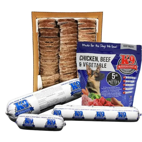 K9 Kravings Chicken, Beef & Vegetables Frozen Raw Dog Food
