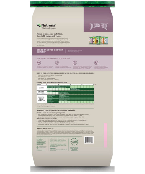 Nutrena Country Feeds Chick Starter Grower Medicated, additional view 1
