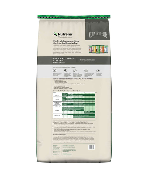 Nutrena Country Feeds Duck & All Flock Starter 22% Crumble (Special Order), additional view 1
