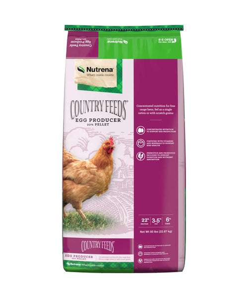 Nutrena Country Feeds Egg Producer 22% Pellet bag