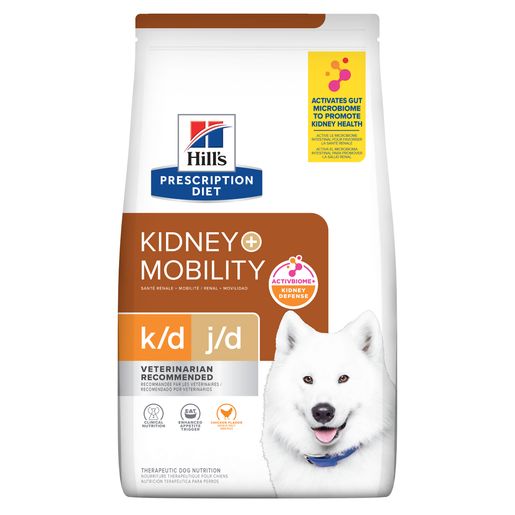 Hill's Prescription Diet k/d Kidney Care + j/d Joint Care Chicken Flavor Dry Dog Food