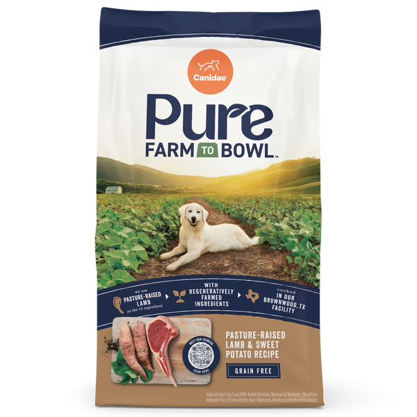 Canidae Pure Farm To Bowl Pasture-Raised Lamb & Sweet Potato Grain Free Recipe Dry Dog Food