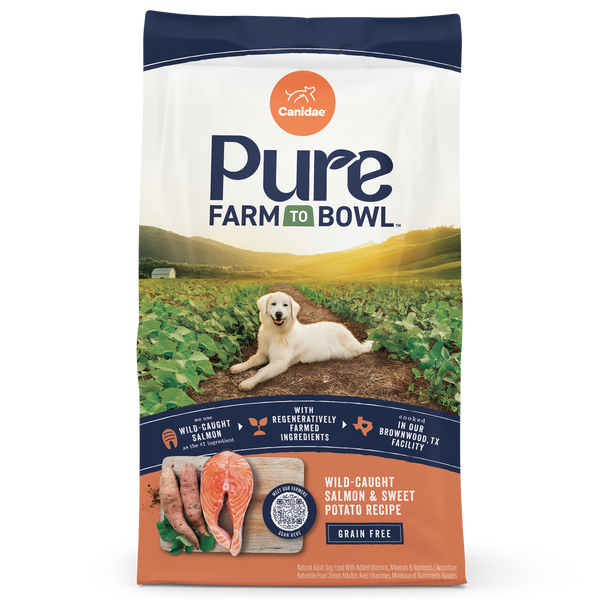 Canidae Pure Farm to Bowl Wild-Caught Salmon & Sweet Potato Grain Free Recipe Dry Dog Food