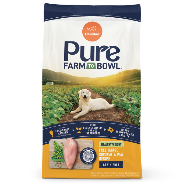 Canidae Pure Farm To Bowl Healthy Weight Free-Range Chicken & Pea Recipe Dry Dog Food