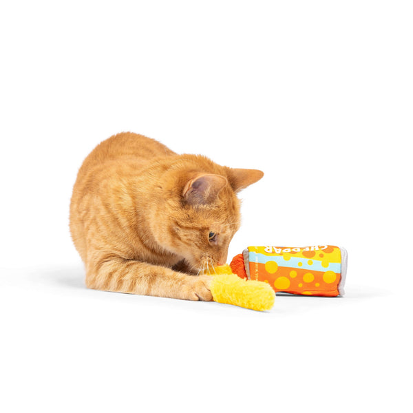 Huxley & Kent Cheddar Cheese Please Stuffer Cat Toy, additional view 1