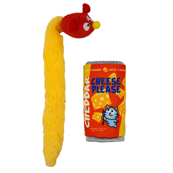 Huxley & Kent Cheddar Cheese Please Stuffer Cat Toy, additional view 3