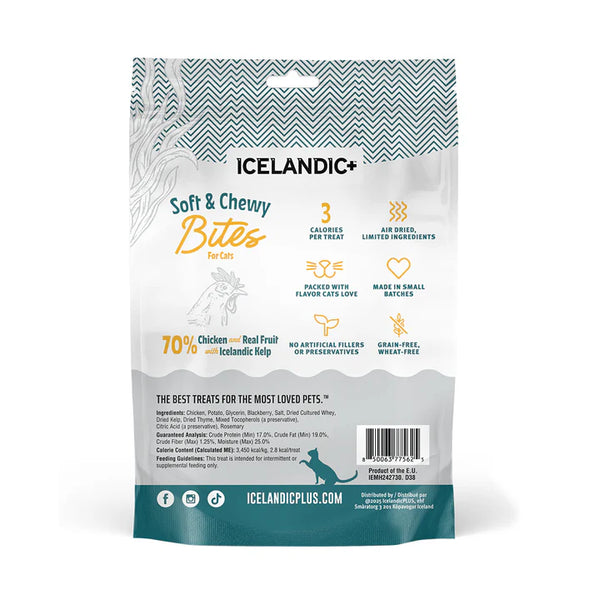Icelandic+ Chicken, Blackberry & Kelp Recipe Soft & Chewy Bites Cat Treats