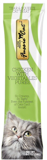 Fussie Cat Chicken with Vegetables Puree Cat Treat