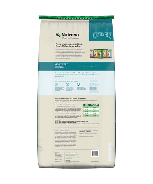 Nutrena Country Feeds 16% Pelleted Goat Feed Medicated, additional view 1