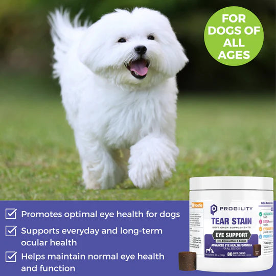 Progility Tear Stain Eye Support for Dogs