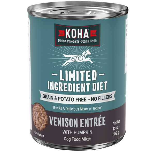 KOHA Limited Ingredient Diet Venison Entree Wet Dog Food Topper