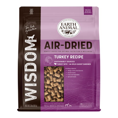 Earth Animal Wisdom Air Dried Turkey Dog Food