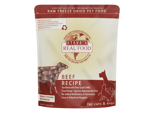 Steve's Real Food Beef Recipe Freeze-Dried Dog & Cat Food