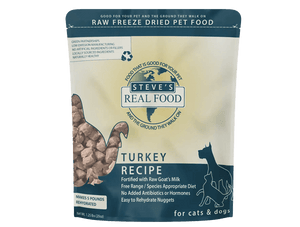 Steve's Real Food Turkey Recipe Freeze-Dried Dog & Cat Food