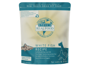 Steve's Real Food Whitefish Recipe Freeze-Dried Dog & Cat Food