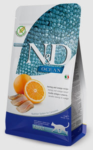 Farmina N&D Ocean Herring, and Orange Adult Dry Cat Food