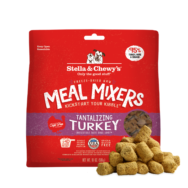 Stella & Chewy's Meal Mixers Tantalizing Turkey Freeze-Dried Dog Food