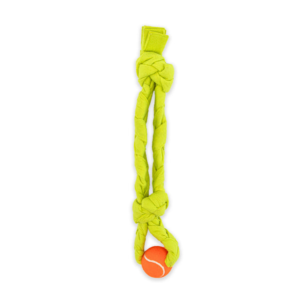 GURU Squeaking Tennis Snuffle Rope Dog Toy, additional view 1
