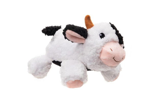 GROWL Fuzzaroos Coco the Cow Plush Dog Toy