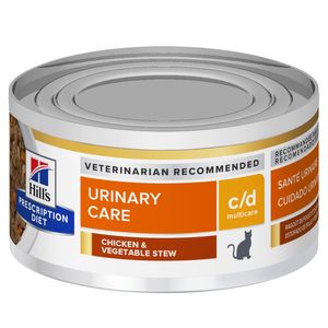 Hills Prescription Diet C/D Multicare Feline Chicken & Vegetable Stew Wet Cat Food