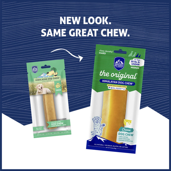 Himalayan Dog Chew yak and cow milk cheese chew, grain free rawhide alternative for dogs