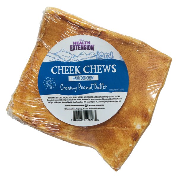 Health Extension Peanut Butter Flavored Cheek Chews Dog Treat