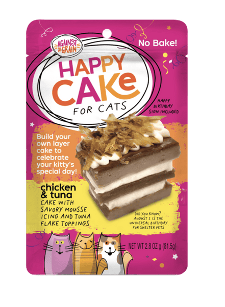 Against the Grain Happy Cakes for Cats, Chicken & Tuna