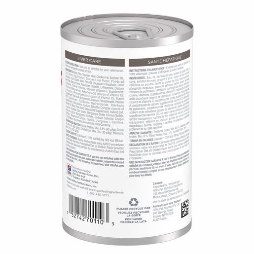Hill's Prescription Diet l/d Liver Care Wet Dog Food