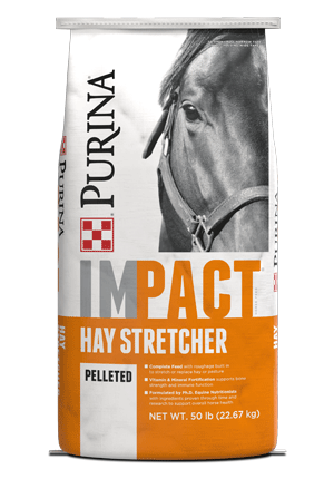 Purina Impact Hay Stretcher Horse Feed 50 lb bag