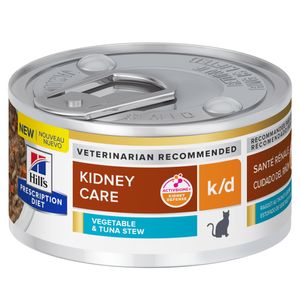 Hill's Prescription Diet k/d Kidney Care Vegetable, Tuna & Rice Stew Wet Cat Food