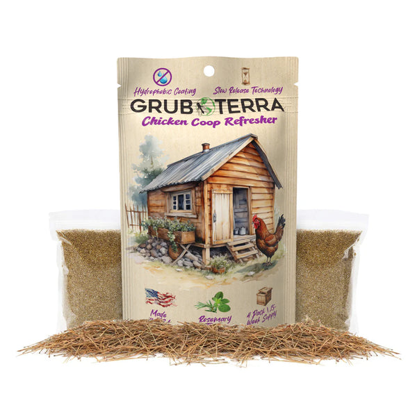 GrubTerra Chicken Coop Refresher & Odor Eliminator Rosemary and Thyme