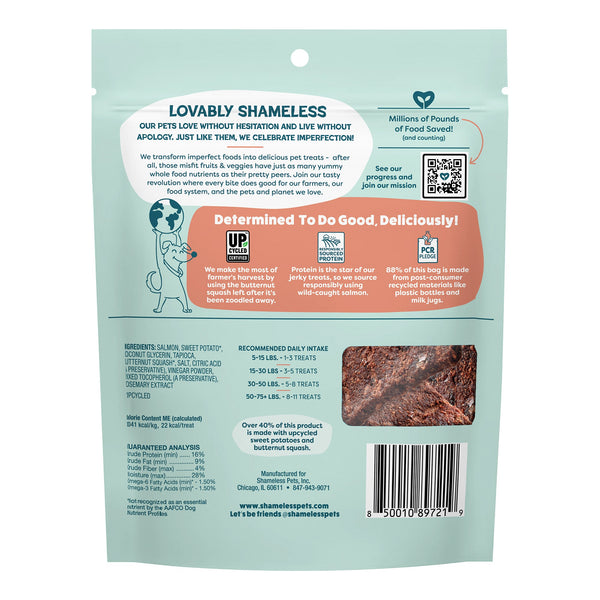 Shameless Pets Salmon Loves Butternut Bite Sized Jerky Dog Treats, additional view 1