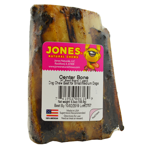 Jones Natural Chews 4 in Center Beef Bone, additional view 1