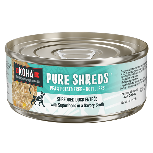 KOHA Pure Shreds Grain Free Wet Cat Food 5.5 oz, Case of 12, additional view 3