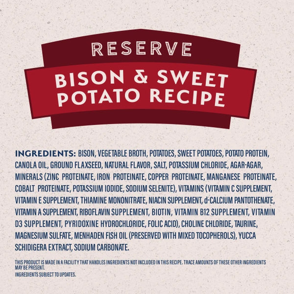 Natural Balance Limited Ingredient Bison & Sweet Potato Recipe Paté Wet Dog Food